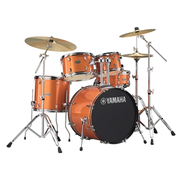 Yamaha RDP0F56WORG 5-Piece Rydeen Kit W/Hardware, Orange Glitter, 20" Kick