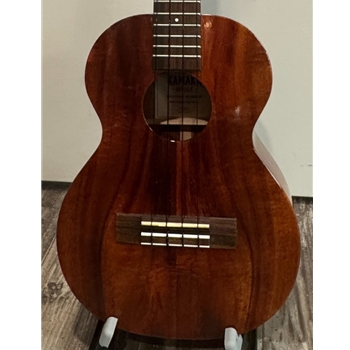 Used Kamaka HF3 Solid Koa Tenor Ukulele with Premium Back