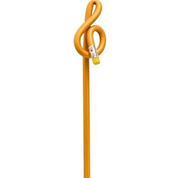 Aim AIM1603A G-Clef Shaped Pencil, Yellow