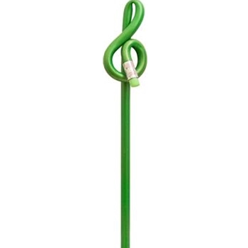 Aim AIM1606A G-Clef Shaped Pencil, Green