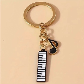 Magnifique AZ120197 Keyboard Enamel  Keychain - Perfect for Music Lovers