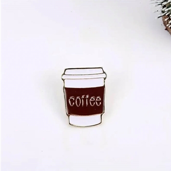Magnifique O9J5K2C8L4 Coffee Cup Enamel Pin