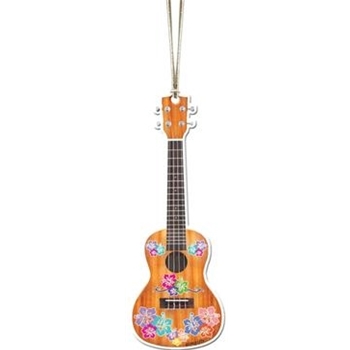 Aim AIM55574 Ornament Ukulele With Flowers Acrylic