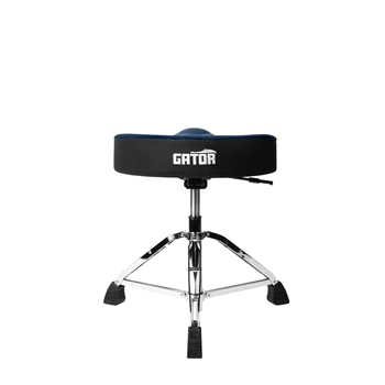 Gator GP-DTH-ASD-BL Blue Drum Throne Saddle Seat with Air Ride Height Adjustment