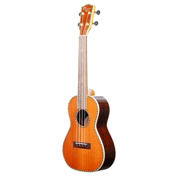 OHANA  CK-40 Concert Ukulele, Solid California Redwwod Top, Solid Rosewood Back and Sides
