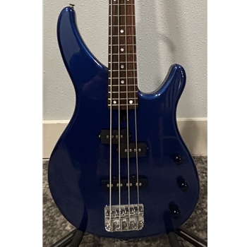 Used Yamaha TRBX174 4-String Electric Bass Guitar, Metallic Blue