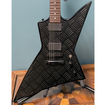 Used ESP LTD EX-400 BD, Diamond Plate Black Electric Guitar