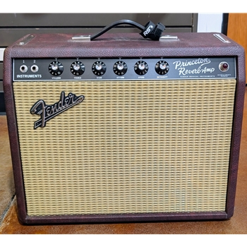 Used Fender Limited Edition Princeton Reverb Guitar Amp, Bordeaux