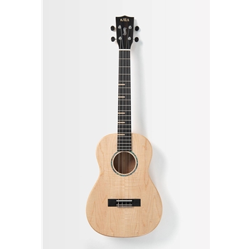 Kala KA-WF-AFM-B All Solid Flame Maple Waterfall Baritone Ukulele