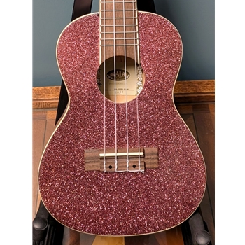 Used Kala Pink Champagne Sparkle Concert Ukulele
