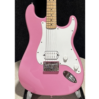Used Squier Sonic Stratocaster HT H Electric Guitar, Flash Pink