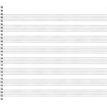 79. SPIRAL BOOK 8-STAVE Passantino Manuscript Paper