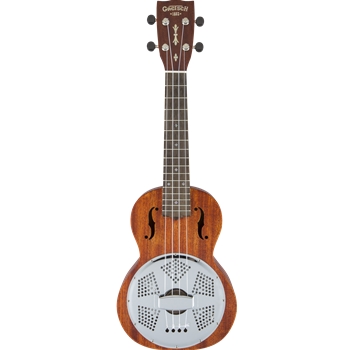 Gretsch G9112 Resonator-Ukulele with Gig Bag, Biscuit Cone, Vintage Mahogany Stain