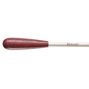 Mollard P12PW Slimline 12" Baton, White Shaft, Purpleheart Handle