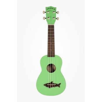 Kala MK-SS/GRN Shark Bridge Soprano Ukulele, Surf Green