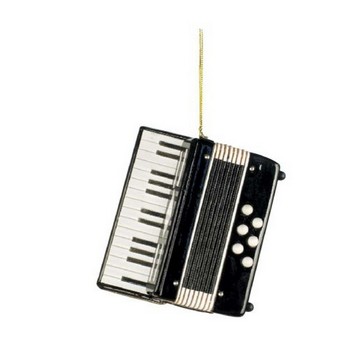 Music Treasures MT463066 3" Black Accordion Ornament
