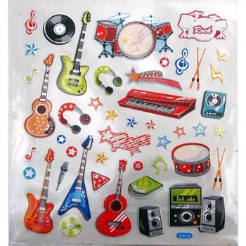 Aim AIM29549 Rockin Musical Instruments Stickers