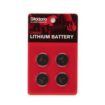 D'Addario PW-CR2032-04 Lithium Battery, 4-pack