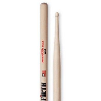 Vic Firth  American Jazz Hickory Drumsticks Wood AJ6
