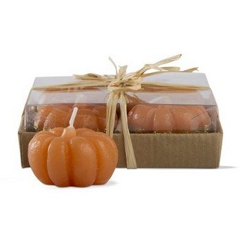 TAG TAG207517 Rustic Pumpkin Candle Set Of 4