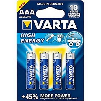 VARTA 4P4003 4-Pack AAA Alkaline Batteries