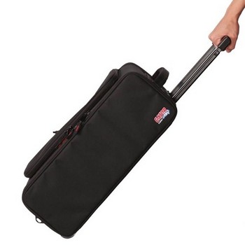 Gator GR-RACKBAG-2UW 2U Lightweight Rolling Rack Bag With Retractable Tow Handle, Aluminum Frame And Pe Reinforcement