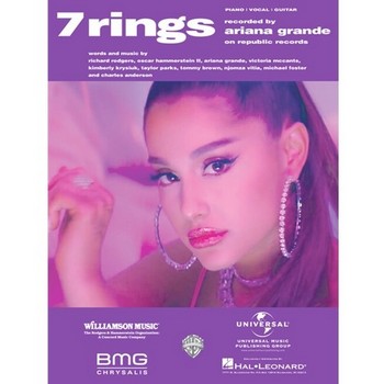 7 Rings, Piano/Vocal/Guitar Single Sheet PVG