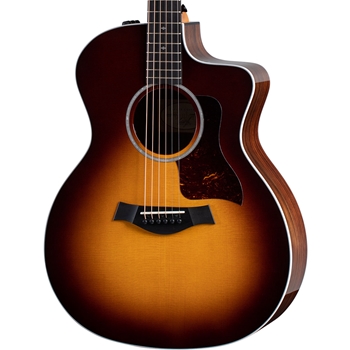 Taylor 214ce DLX Grand Auditorium Acoustic Guitar with Electronics, Sunburst