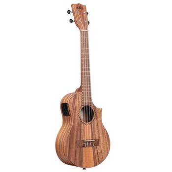 Kala KA-TK-T-CE Teak Tri-Top Tenor Uke with Electronics