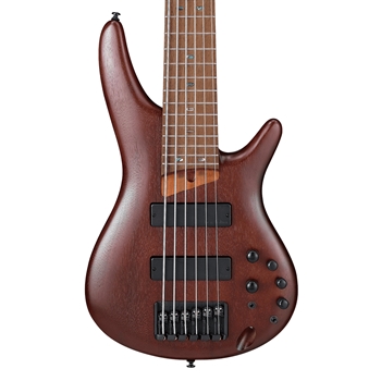 Ibanez SR506EBM SR Standard 6-String Electric Bass Guitar, Brown Mahogany