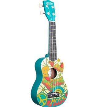 Amahi PANDA2 Peace, Love and Music Design Soprano Ukulele