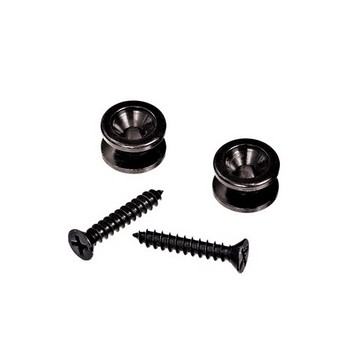 D'Addario PWEP102 Black Solid Brass End Pins