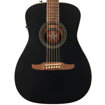 Fender Joe Stummer Campfire Acoustic Guitar, Walnut Fingerboard, Matte Black