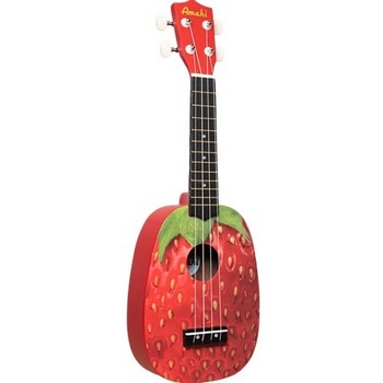 Amahi DDUK18 Strawberry Design Pineapple Shape Ukulele