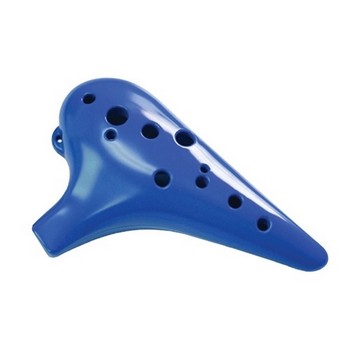 STL WZ1PLCOOLBLUE 12-Hole Plastic Tenor Ocarina in C Major, Cool Blue