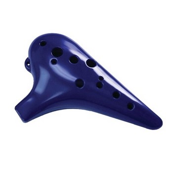 STL WZ1PLDEEPBLUE 12-Hole Plastic Tenor Ocarina in C Major, Deep Blue