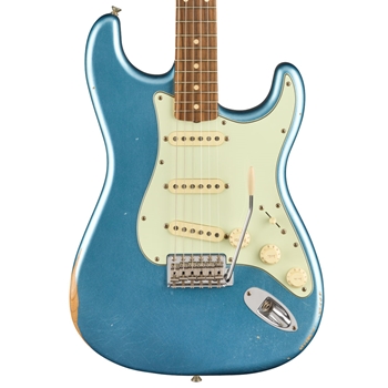 Fender Vintera Road Worn '60s Stratocaster Electric Guitar, Pau Ferro Fingerboard, Lake Placid Blue