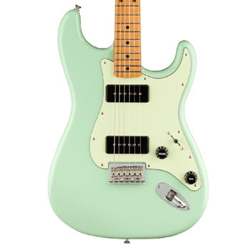 Fender Noventa Stratocaster Electric Guitar, Maple Fingerboard, Surf Green