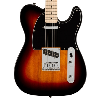 Squier Affinity Series Telecaster Electric Guitar, Maple Fingerboard, 3-Color Sunburst