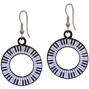Aim E123 Keyboard Circle Earrings