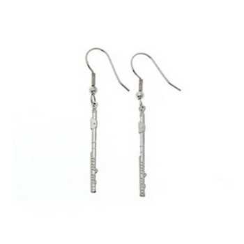 Aim E61 Flute Earrings Silver