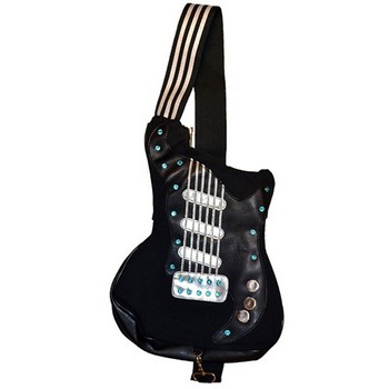 Aim AIM78133 Handbag Guitar Crossbody Black Canvas