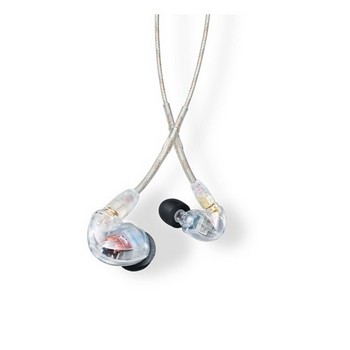 Shure SE425-CL Sound Isolating, Dual Driver Earphone with Detachable Cable and Formable Wire (Clear)