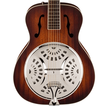 Fender PR-180E Resonator Guitar, Walnut Fingerboard, Aged Cognac Burst