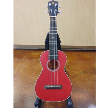 Used Kamoa E3-C Concert Ukulele, Red