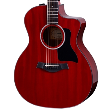 Taylor 224ce Deluxe Limited Edition Acoustic Guitar, Trans Red